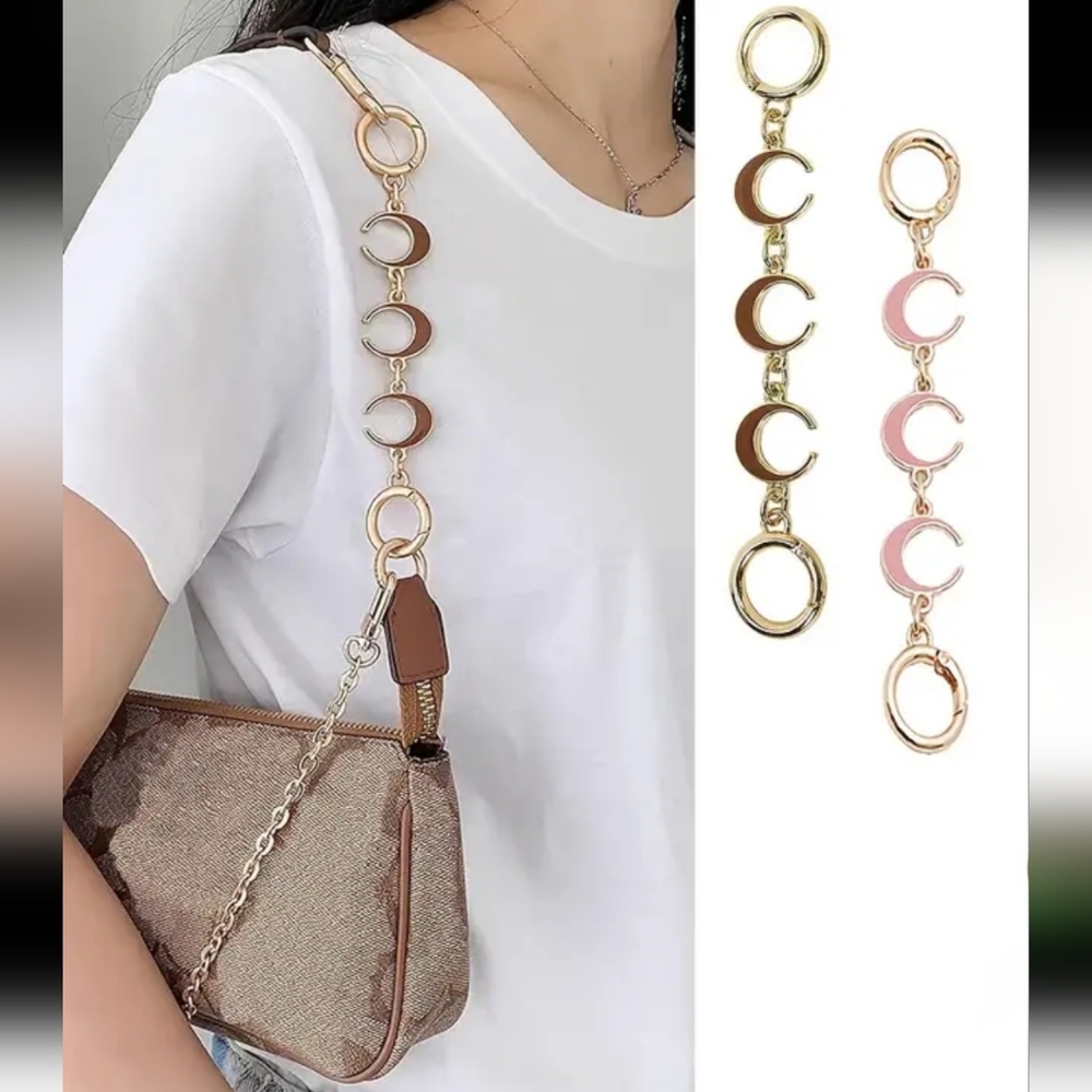 🆕️C Brown & Gold Strap Extention / Keychain